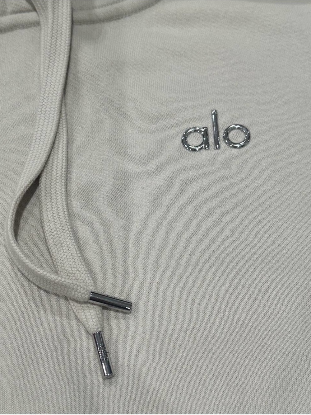 NWT Alo Yoga Accolade Hoodie & Jogger Matching Sweat Set - Bone XS - Picture 3 of 8